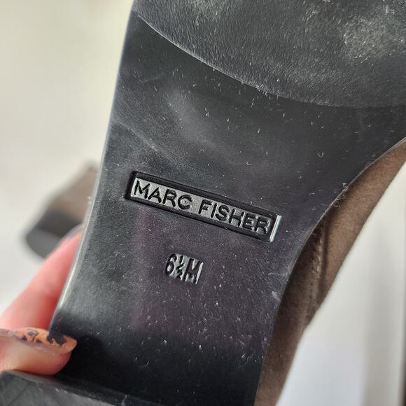 Marc Fisher Ignite Point Toe Bootie Women's 6.5M Gray Suede Ankle Boot - Picture 9 of 9